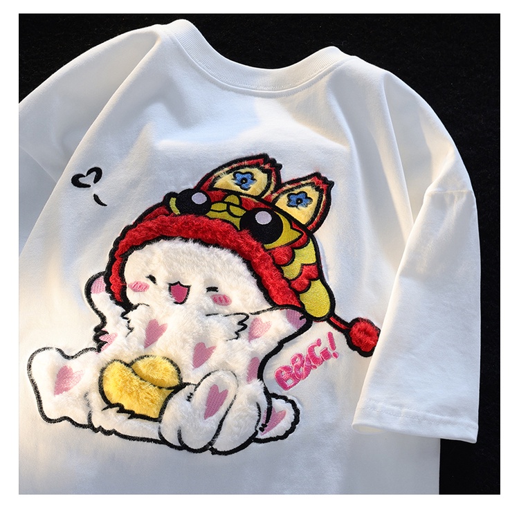 Áo Thun Cotton Tay Ngắn In Hình Đồ Họa Phong Cách Hàn Quốc Mẫu Mới 2023 Thời Trang Cho Nữ