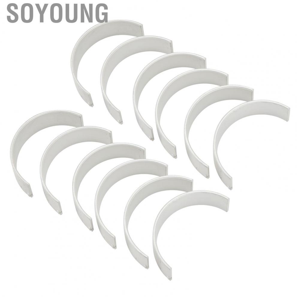 Soyoung 12Pcs Connecting Rod Bearing Set Aluminum Alloy 77967600 for N54B30 N55B30 N52B25 6 Cylinder Engines