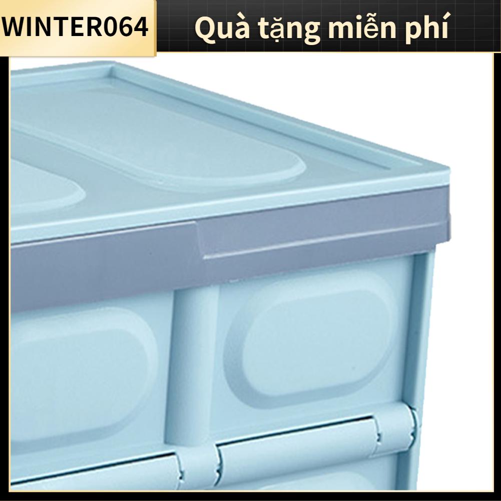 Winter064 Hộp đựng cốp xe ô tô có thể gập lại nhựa ABS dung lượng lớn cho nhà để tại