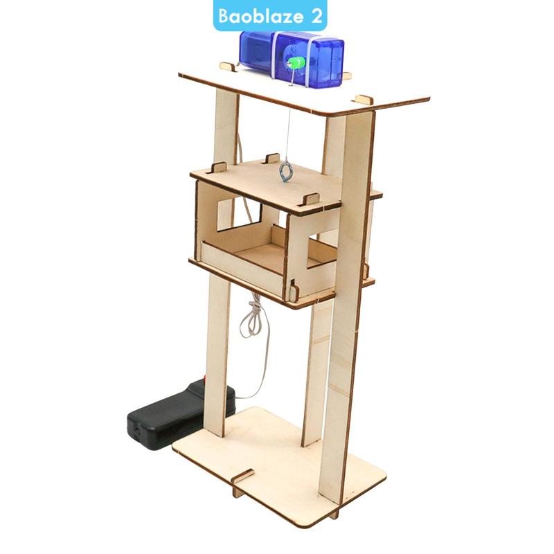 Đồ Chơi Lắp Ráp Thang Máy DIY Bằng Gỗ Sáng Tạo Cho Thanh Thiếu Niên