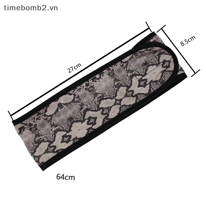 {Timebomb} Băng Đô Trang Điểm Tóc Bằng Sợi Siêu Mịn Co Giãn Có Thể Điều Chỉnh Để Tập Yoga /