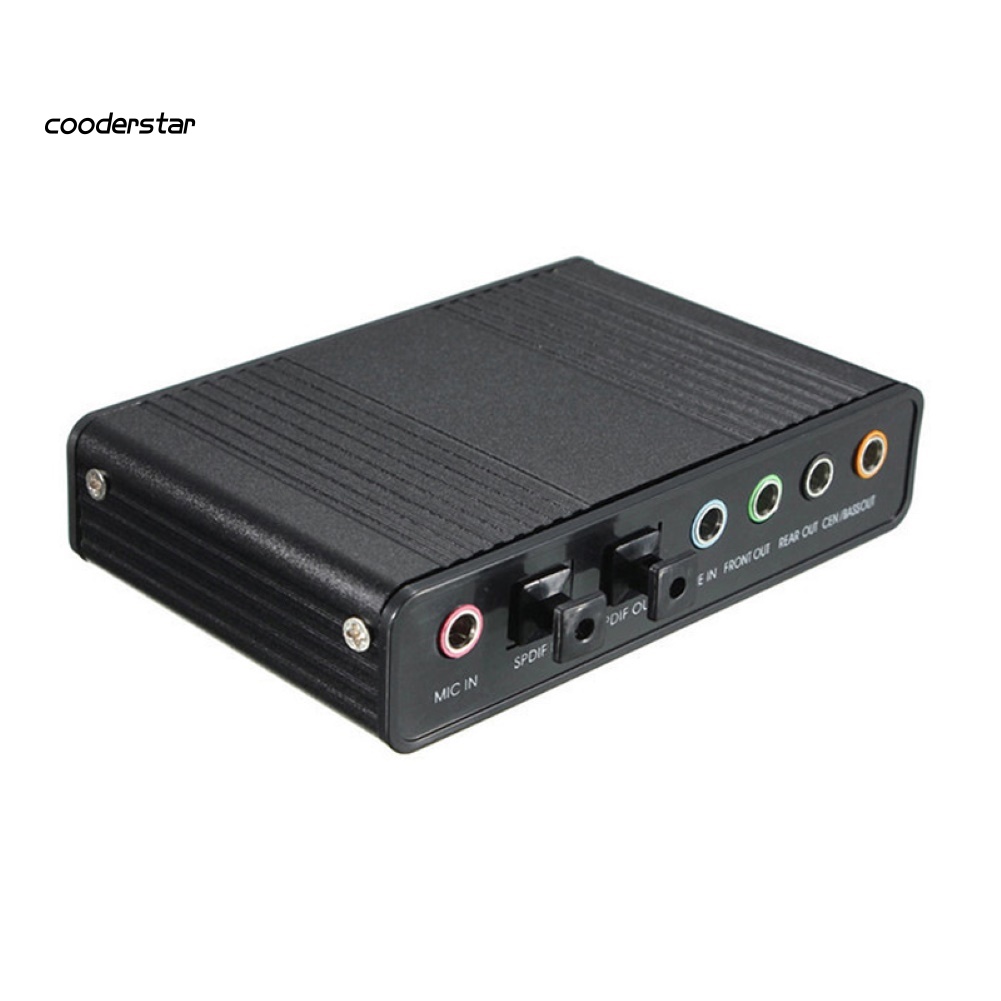 Thẻ Âm Thanh 6 Kênh USB 2.0 Quang Học 5.1 S / PDIF Cho Win7