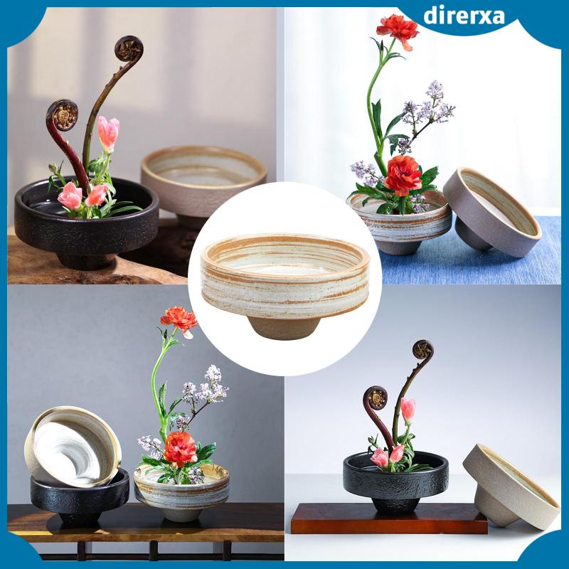 Bình Hoa Ikebana Nhật Bản Hình Tròn Nghệ Thuật Trang Trí Bàn Làm Việc