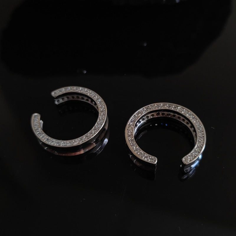 Nhẫn Hở Dát Khảm Không Đồng Đều Phiên Bản Hàn Quốc niche Thiết Kế Mới Nâng Cao Sang Trọng ins Cho Nữ