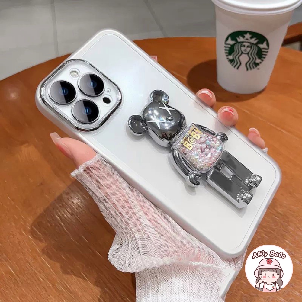 Ốp Điện Thoại TPU Mềm Chống Sốc In Hình Kaws Có Giá Đỡ Bảo Vệ Ống Kính Cho IPhone 14 Pro Max 12 11 Pro Max X XS 11