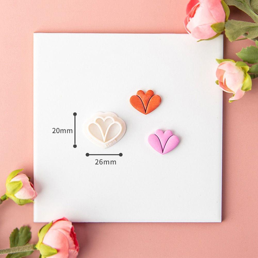 Bộ 2 Khuôn Cắt Bông Tai Hình Hoa Lá Mềm Mại Tiện Dụng