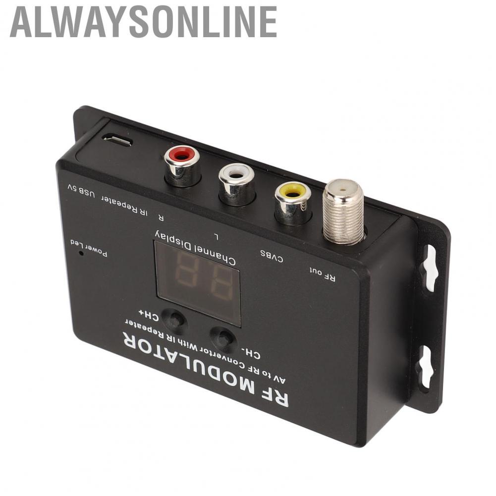 Alwaysonline RF Modulator Professional PAL NTSC 21 Channel AV to Convertor for Set Top Box DVR DVD hot