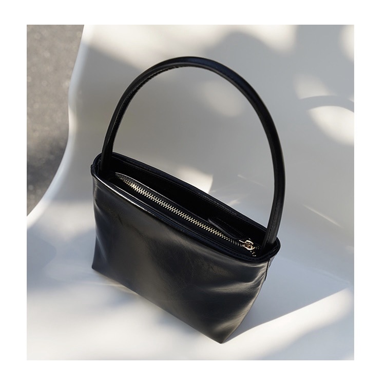 Túi Xách Đeo Vai Hình Vuông Bằng Da Sáp Dầu Phong Cách Retro Dành Cho Nữ