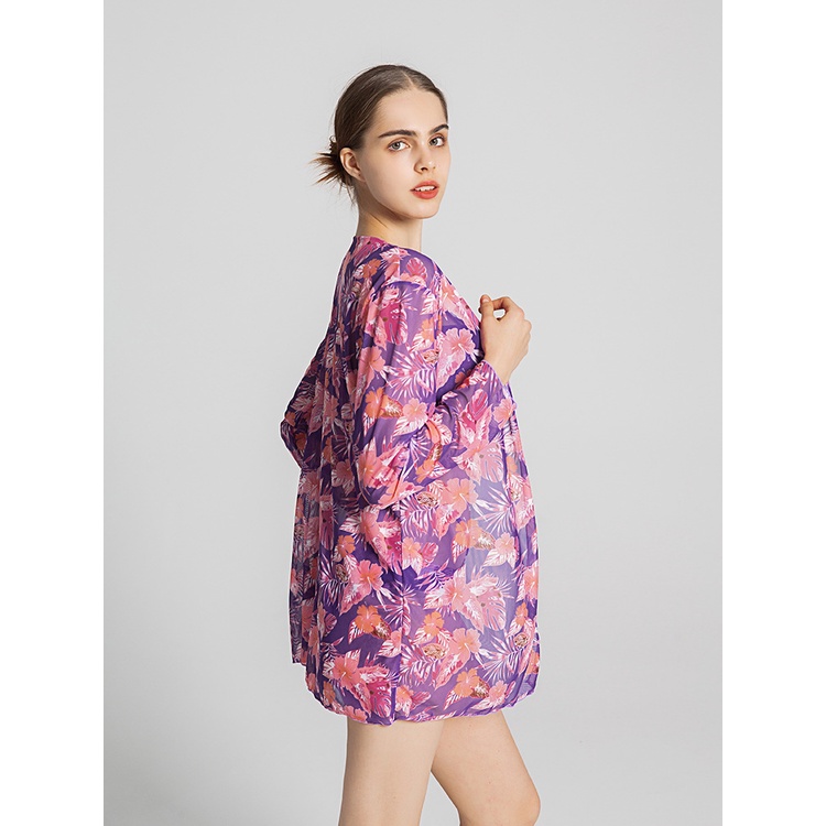 Bộ Bikini Ba Mảnh Họa Tiết Hoa Phong Cách Âu Mỹ Quyến Rũ Cho Nữ