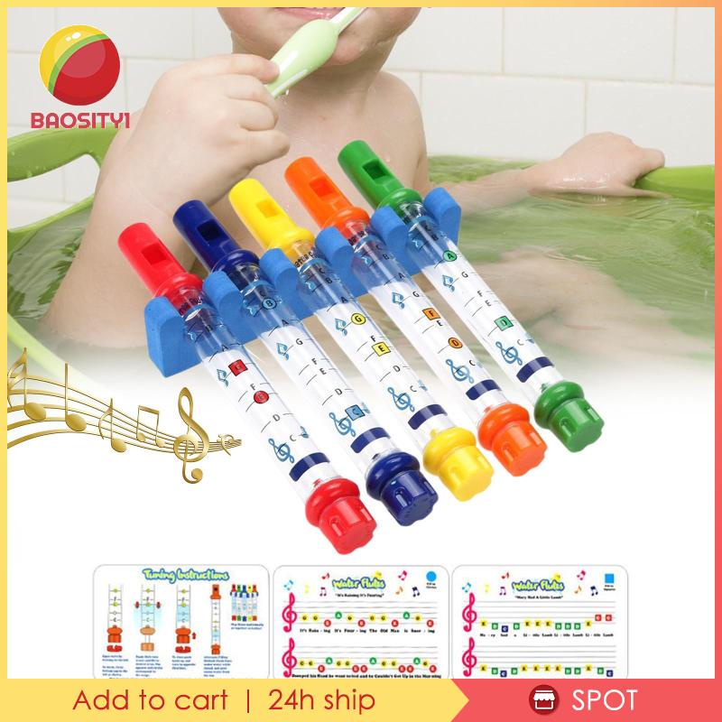[Baosity1] Đồ Chơi Ống Sáo Nước Trọng Lượng Nhẹ Cho Bé Trai Bé Gái Khi Tắm
