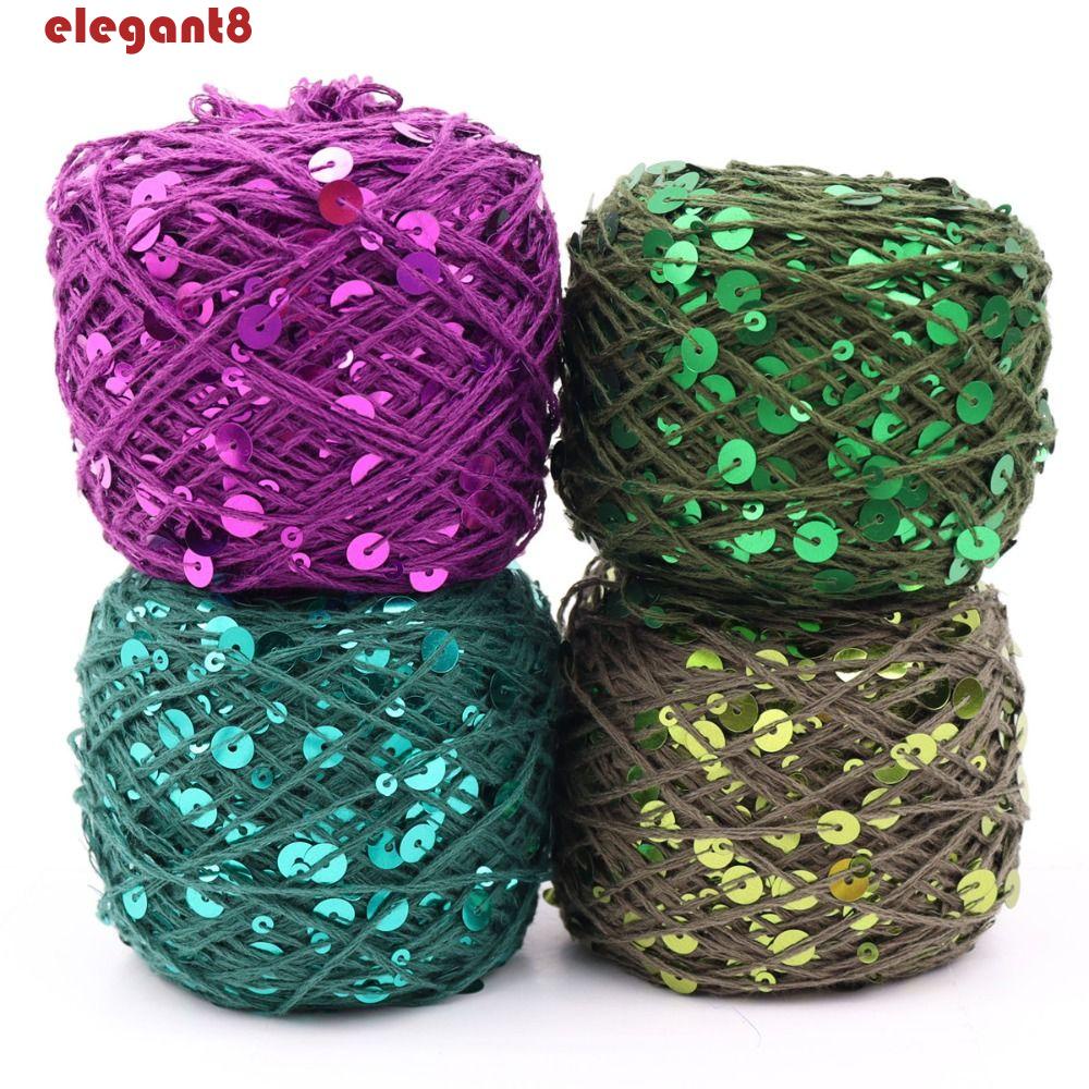 Cuộn Chỉ Mềm Mại Đính Kim Sa Nhiều Màu Thanh Lịch Dùng Làm Đồ Thủ Công DIY