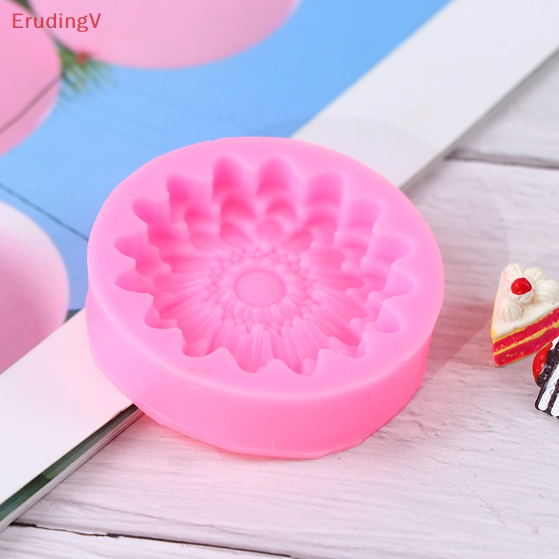 Khuôn Silicon Dập Nổi Hình Cánh Hoa Hướng Dương Trang Trí Bánh Kem