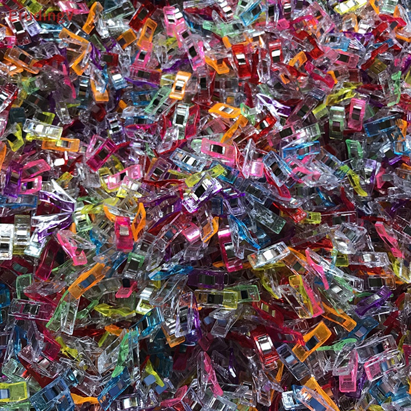 Bộ 20 Kẹp Nhựa Nhiều Màu Dùng Trong May Vá DIY