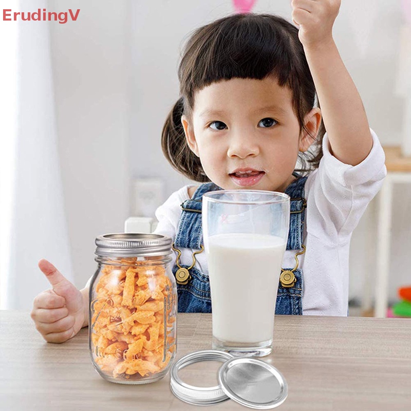 Nắp Đậy Hũ Mason Miệng Rộng Bằng Thép Không Gỉ Tiện Dụng