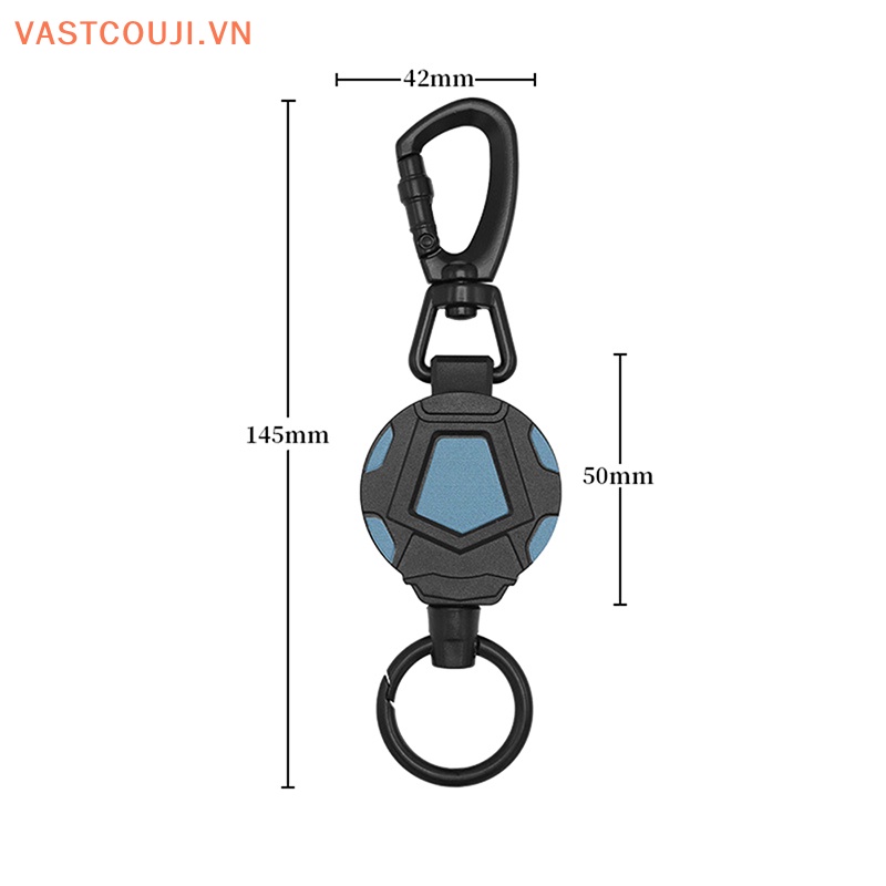1 Móc Khóa VASTJI Đàn Hồi Có Thể Thu Gọn Chống Thất Lạc Dễ Dàng Cho Leo Núi Ngoài Trời