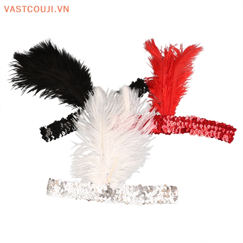 Băng Đô Cài Tóc Đính Lông Vũ Và Ngọc Trai Dễ Thương Sáng Tạo Thời Trang Dự Tiệc Cho Nữ