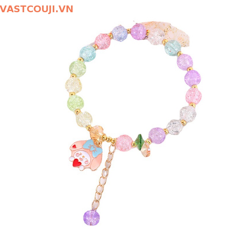 Vòng Tay Mặt Hình Anime Kuromi Cinnamoroll Mymelody Dễ Thương Cho Nữ