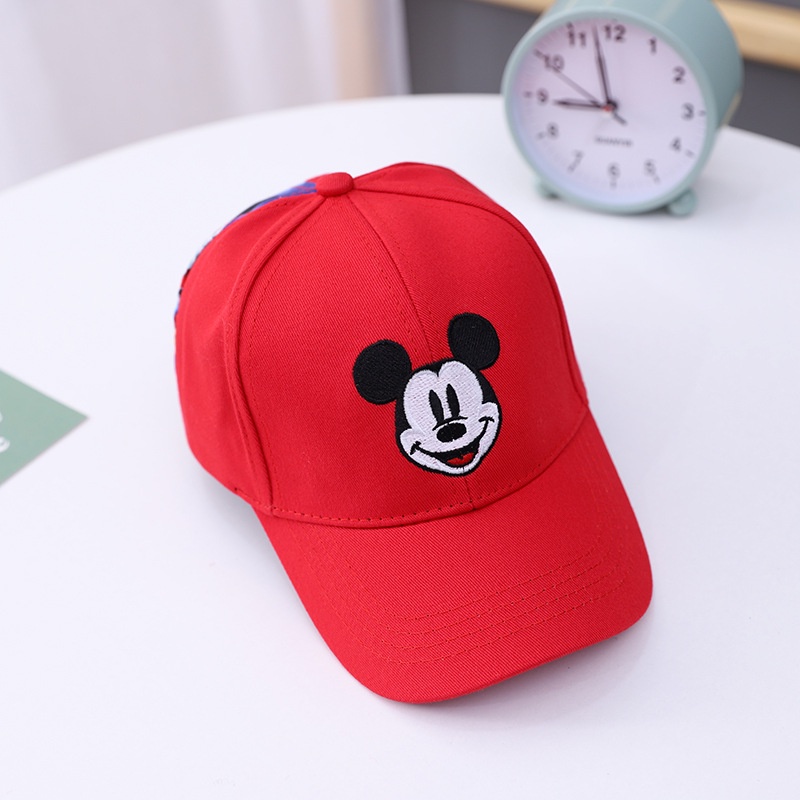 Mũ Lưỡi Trai Chống Nắng Chống Gió In Hình Marvel Spiderman Batman Mickey Cho Trẻ Em