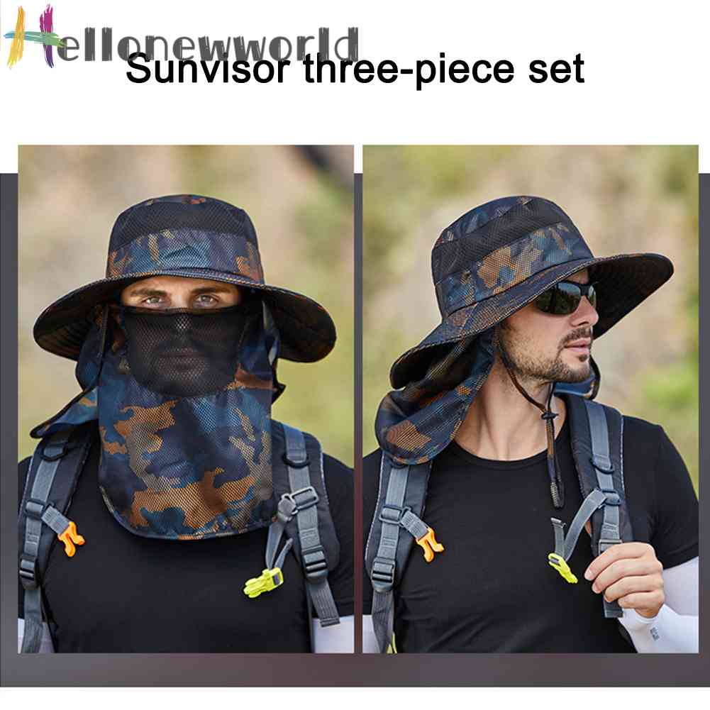 Mũ Polyester Chống Tia UV Bảo Vệ Khuôn Mặt Có Thể Điều Chỉnh Dành Cho Làm Vườn