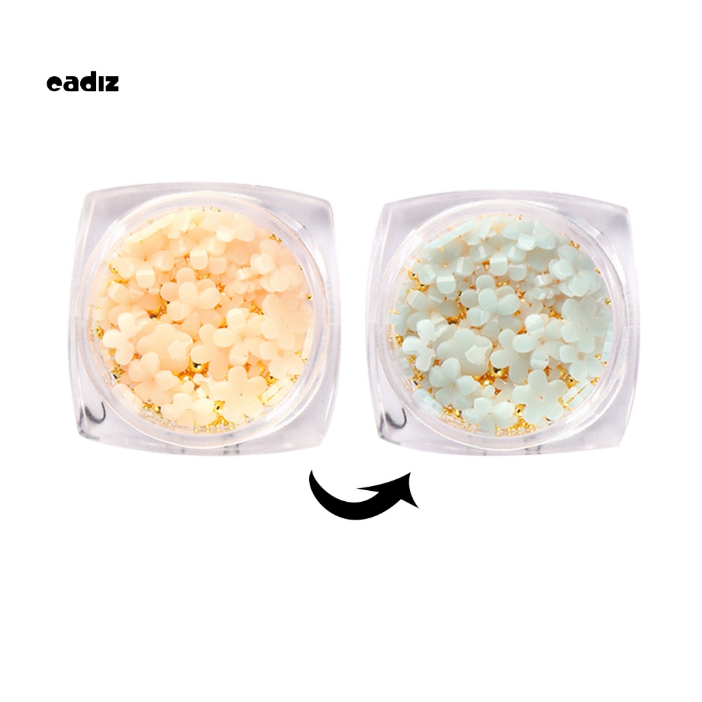 1 Hộp Cánh Hoa 3D Bằng Nhựa Resin Dùng Trang Trí Móng Tay DIY