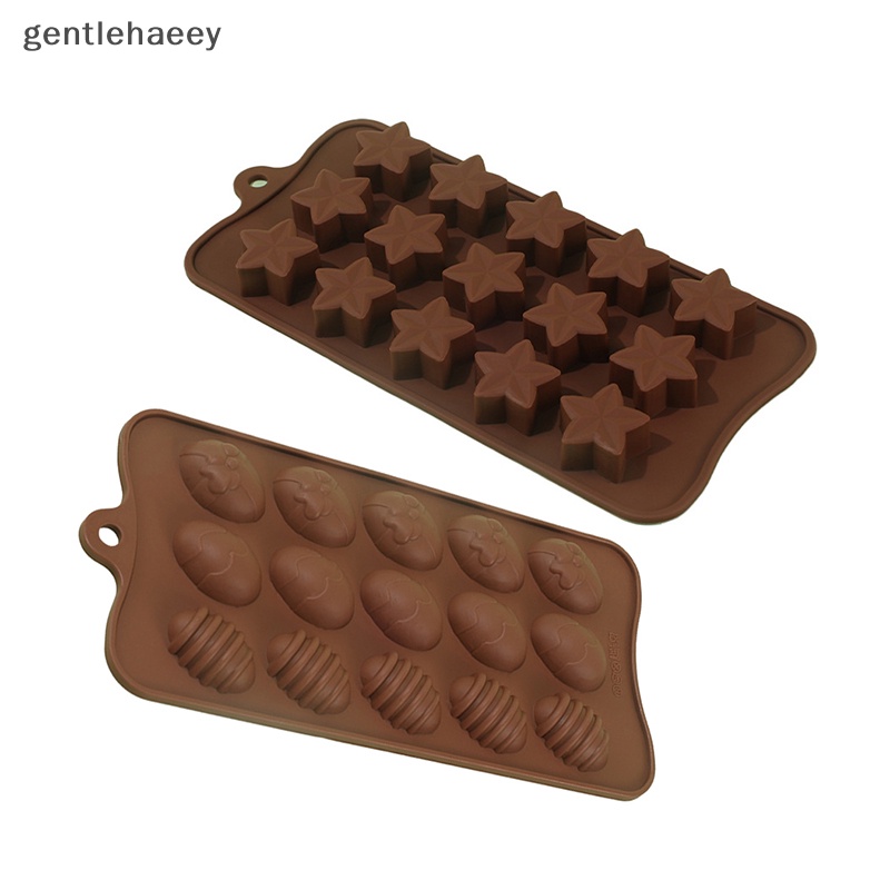 Khuôn Silicone Làm Bánh 15 Ngăn Hình Ngôi Sao Năm Cánh