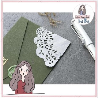 Mix giấy ren nền trang trí kiểu vintage retro trang trí đa dụng handmade Diy