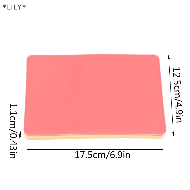 LILY Da y tế khâu thực hành Silicone Pad vết thương mô phỏng phẫu thuật Đào Tạo uuu