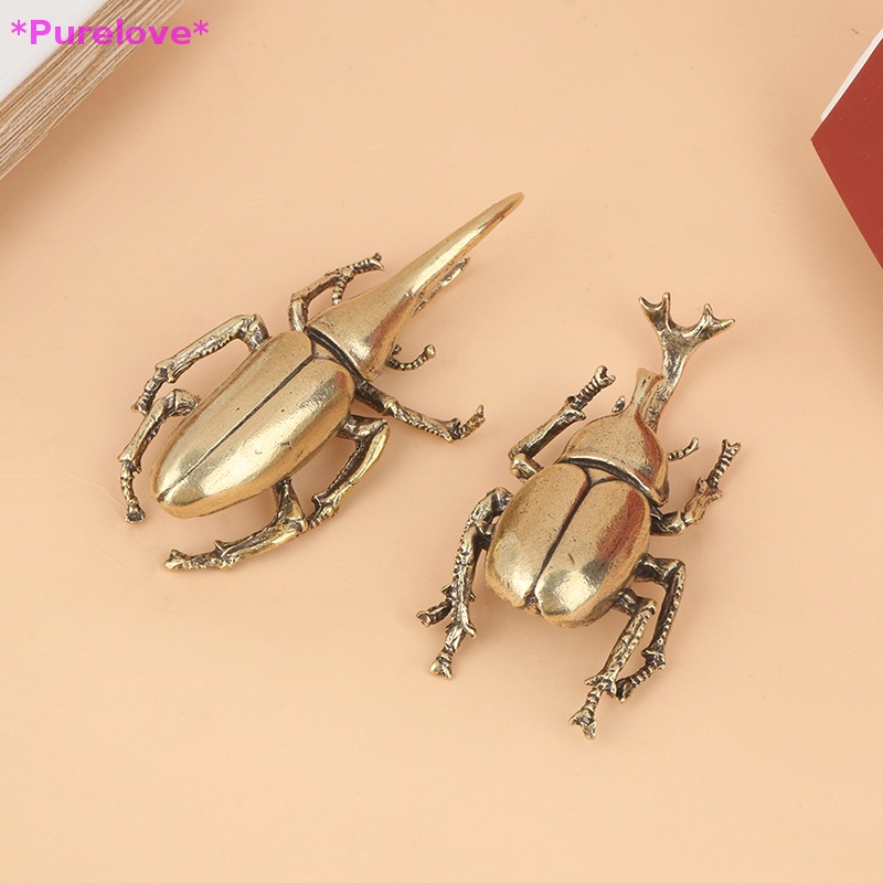 Đồ trang trí Bọ Cánh Cứng Bằng Đồng Nhỏ Xinh Để Bàn Trang Trí Mới