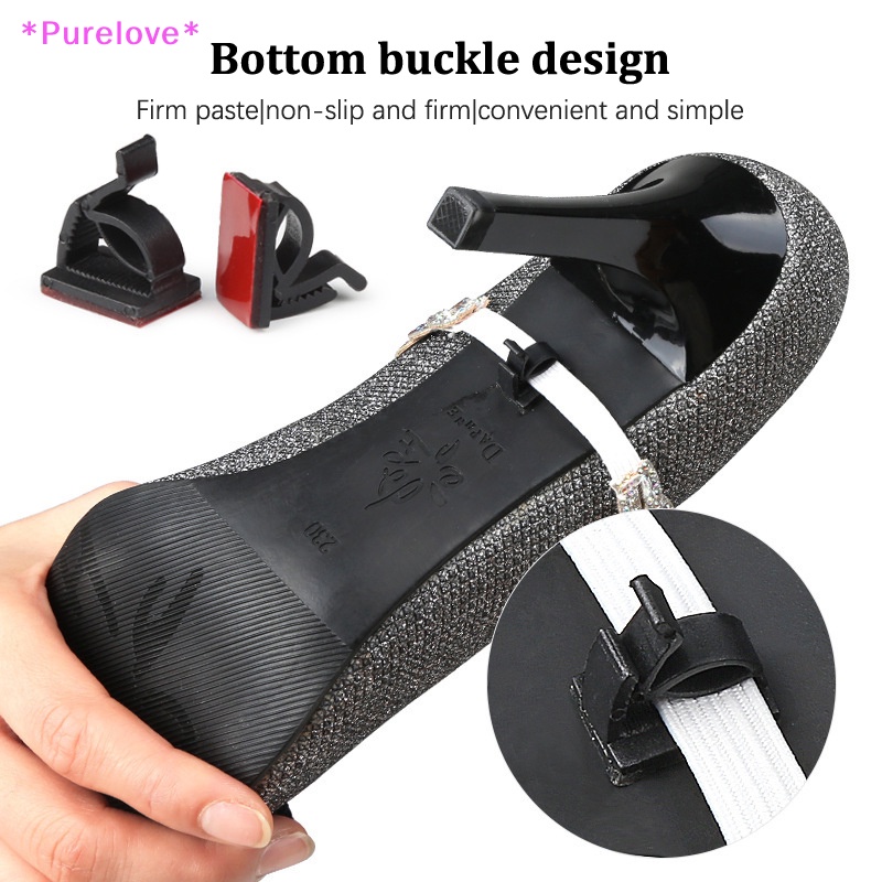 1 Cặp Dây Thắt Giày Cao Gót Co Giãn Chống Trượt Thời Trang Dành Cho Nữ Mới