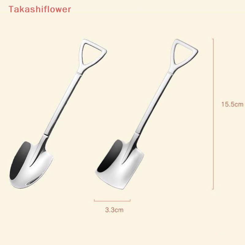 Set 4 Muỗng Cà Phê Bằng Thép Không Gỉ Phong Cách Retro