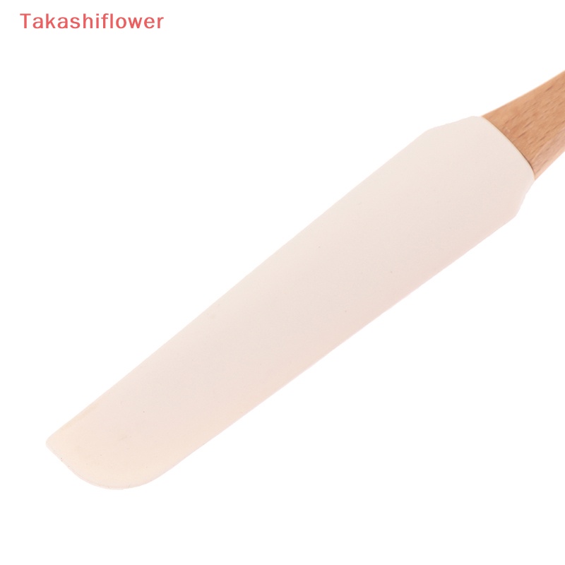 1 Dụng Cụ Làm Bánh Bằng Silicone Cán Gỗ Có Thể Tháo Rời