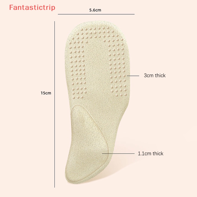 1 Cặp Đệm Lót Giày Cao Gót Dạng Cong Tự Dính Hấp Thụ Mồ Hôi Chống Trượt Mới