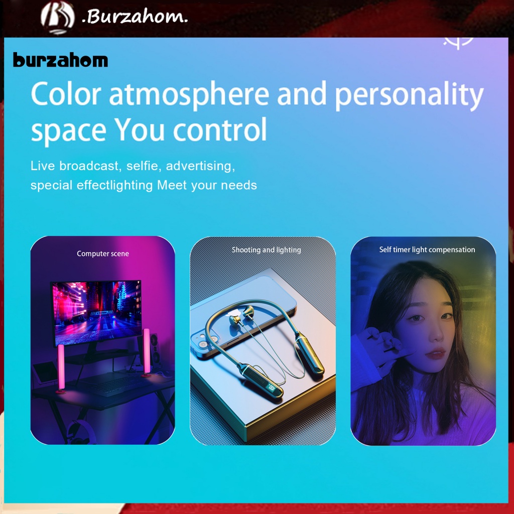 Set 2 Đèn LED 24 Nút RGB 2x14LED 4 Bóng Có Thể Điều Chỉnh Độ Sáng Kèm Điều Khiển Bằng Giọng Nói Tiện Dụng