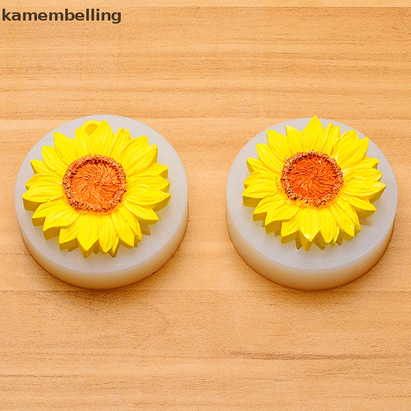 Khuôn Silicone Tạo Hình Hoa Hướng Dương 3D DIY Trang Trí Gương Chiếu Hậu Xe Hơi