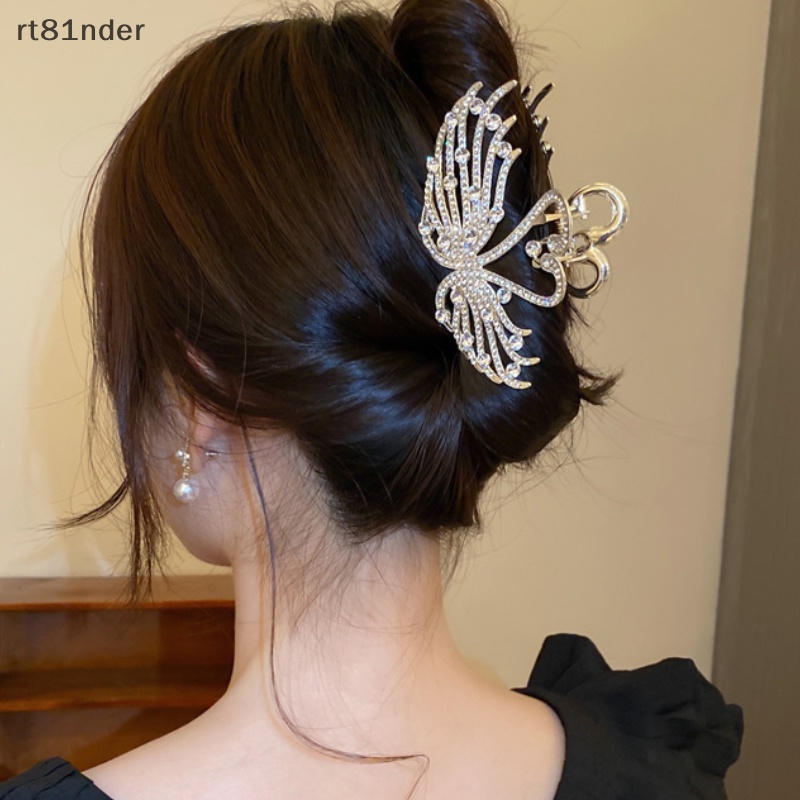 Rt Kẹp Tóc Hình Vuốt Cá Mập Đính Đá Ngọc Trai Giả Trang Trí Tóc Dành Cho Bạn Nữ Và Bé Gái n