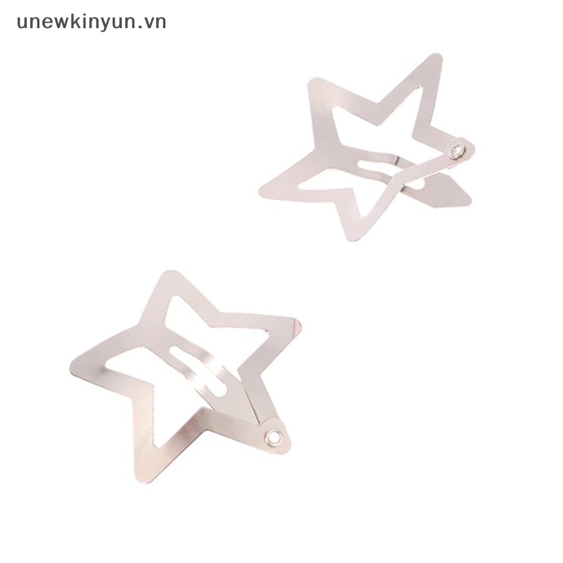Kẹp Tóc Hình Ngôi Sao Năm Cánh Bằng Kim Loại Ngọt Ngào Cho Nữ