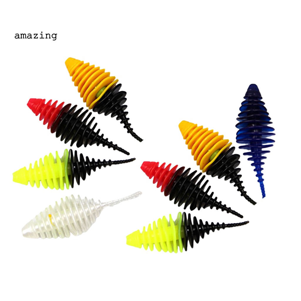 Lọ Mồi Câu Cá Giả Bằng Nhựa PVC Mềm 3.5cm / 4.5cm Hai Tông Màu Chống Rách