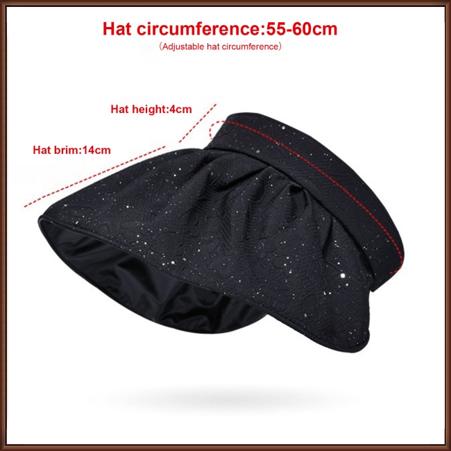 Nón Rộng Vành Hở Chóp Chống Tia Uv Thời Trang Đi Biển Mùa Hè Cho Nữ