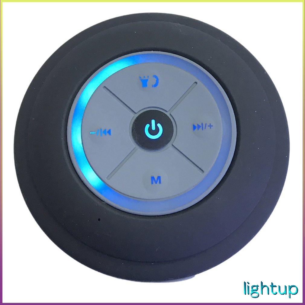 Q9 Di Động Không Dây Tắm Loa Siêu Trầm Có Đèn Led Chống Nước Cuộc Gọi Rảnh Tay Nhạc Hút Micro [T/12]