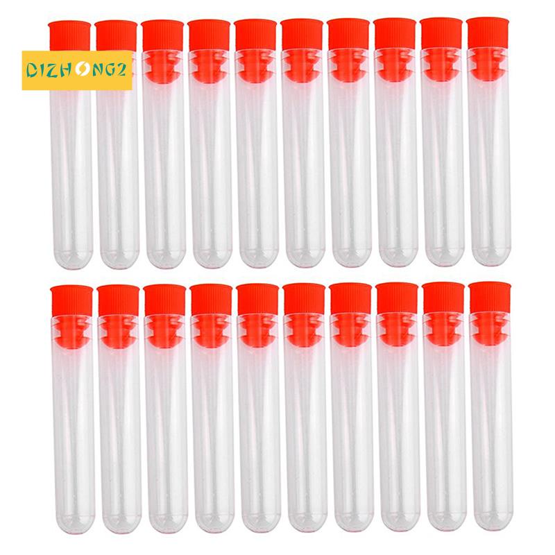 Bộ 20 Ống Nghiệm Trong Suốt Có Nắp Vít 12 * 60mm