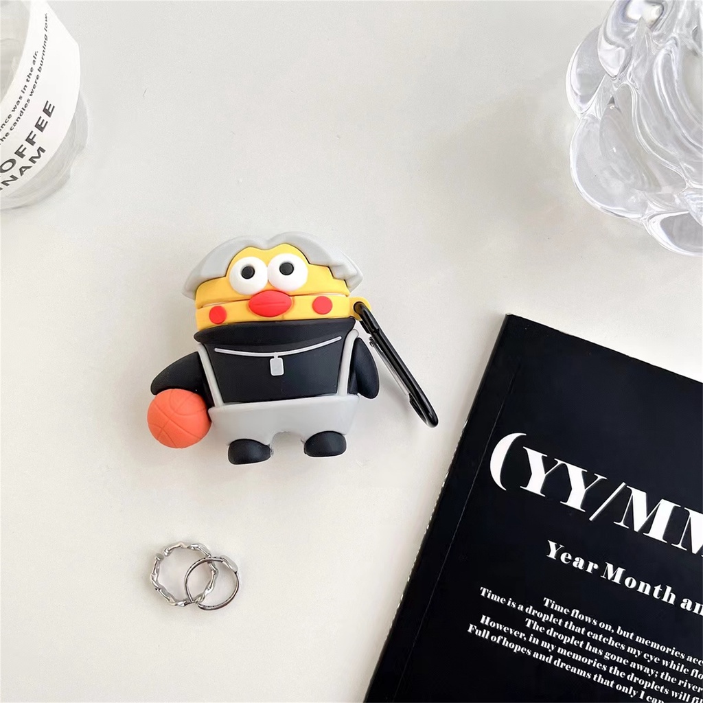 Vỏ Bảo Vệ Hộp Sạc Tai Nghe Không Dây bluetooth Baseus wm01 wm02 M2 W04 W04PRO W04 + W04PRO + E3 Bằng Silicon Mềm Hình Gà 3D