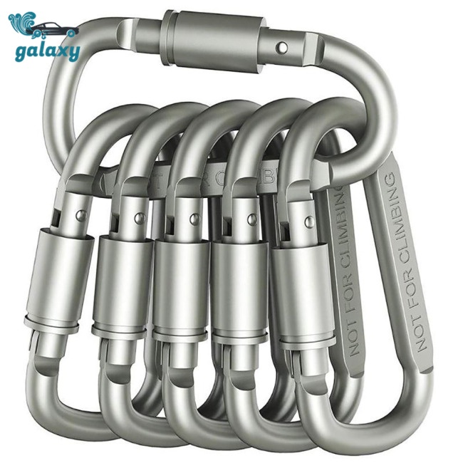 Galaxy Set 6 Móc Khóa Chữ D 8cm Bằng Hợp Kim Nhôm Đa Dụng Chất Lượng Cao