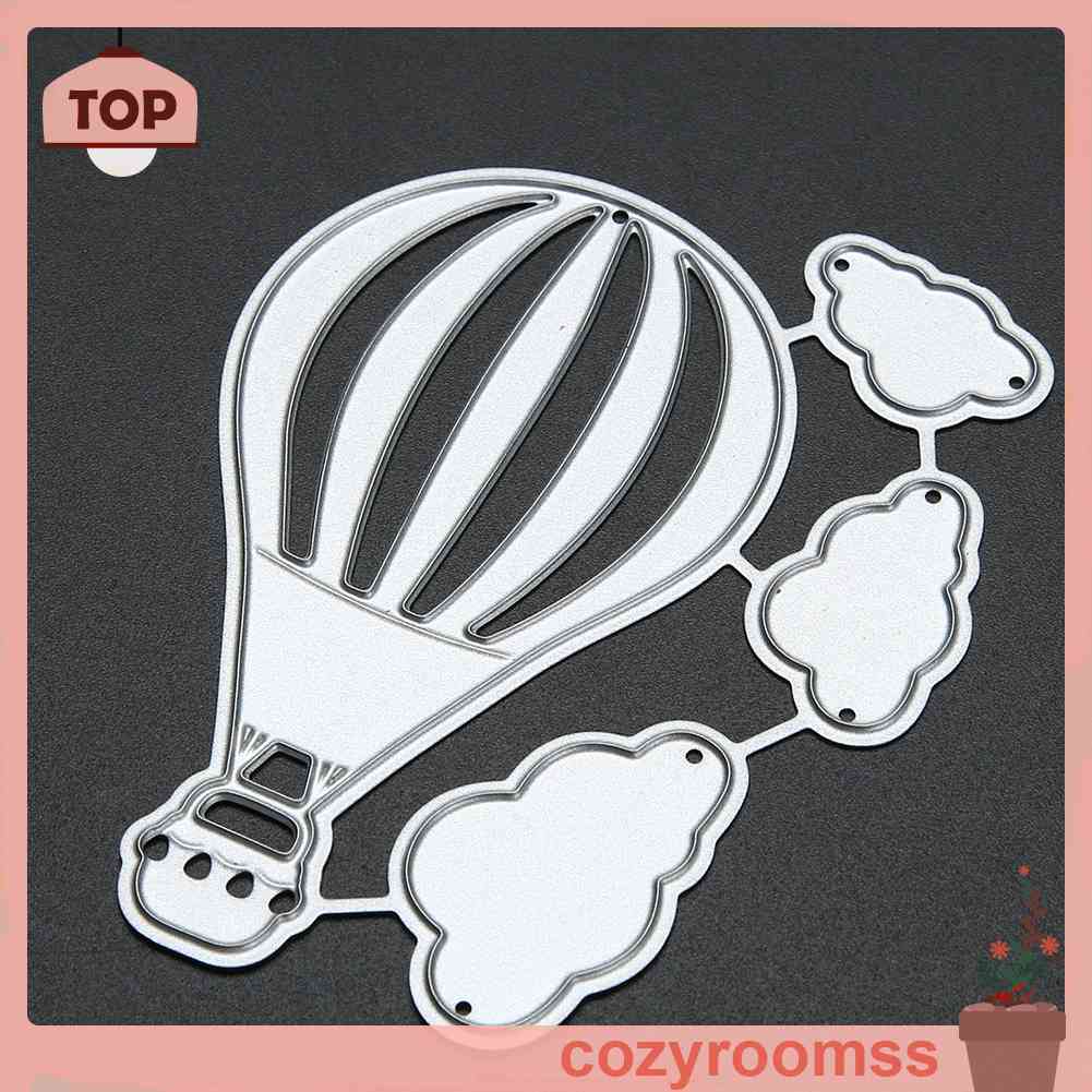 Khuôn Cắt Giấy Kim Loại Hình Khinh Khí Cầu Xinh Xắn