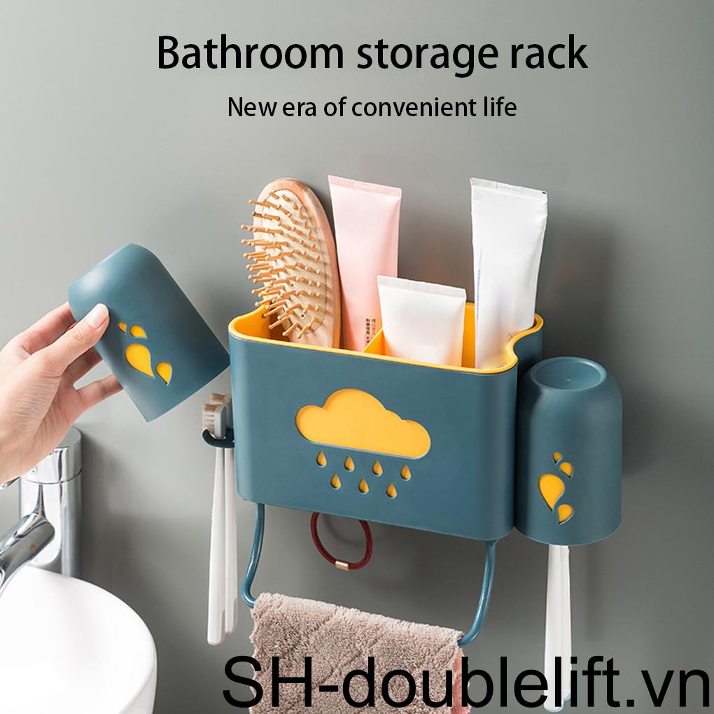 Giá Đỡ Bàn Chải Đánh Răng Chống Bụi Không Đục Lỗ Chịu Được Sức Nặng Dễ Thương Cho