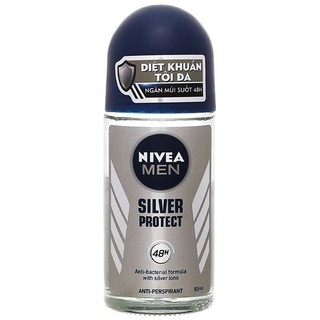 Lăn khử mùi Nivea Men Silver Protect phân tử bạc 50ml