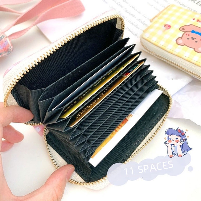 MOUSSON Ví Đựng Tiền Xu Họa Tiết Hoạt Hình Dễ Thương Cho Bé Gái