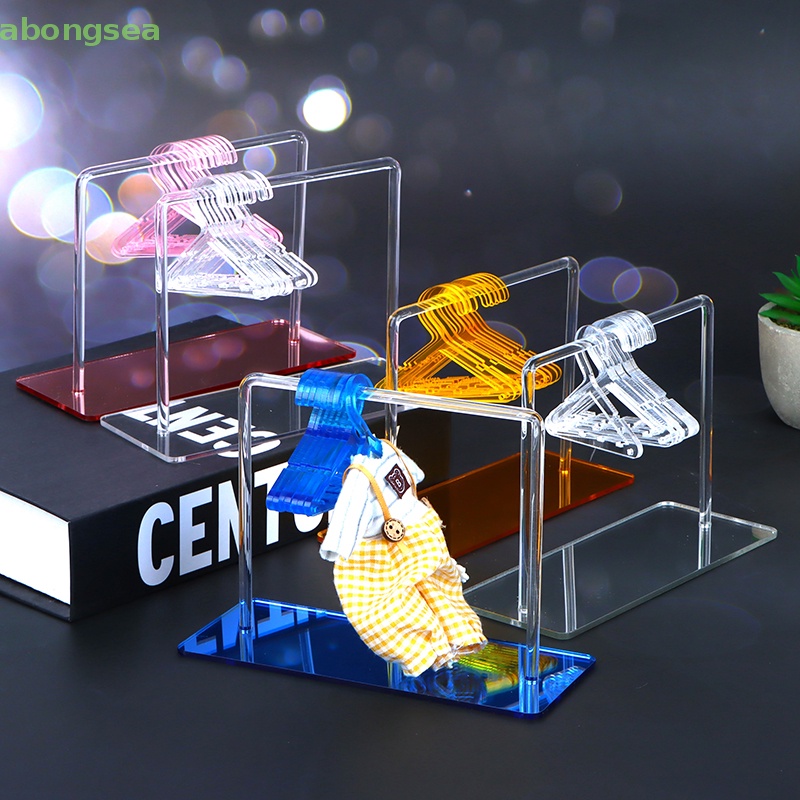 1 Bộ Giá Đỡ Trưng Bày Quần Áo / Bông Tai Trang Trí Nhà Búp Bê Tỉ Lệ 1: 12