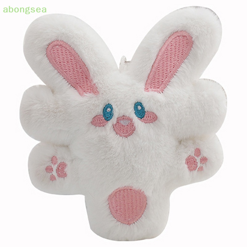 Abongsea Móc Khóa Thỏ Nhồi Bông Giàu Có Xinh Xắn