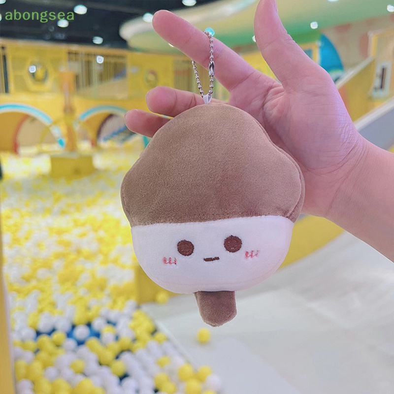 Móc Khóa Hình Cây Kem Nhồi Bông Đáng Yêu