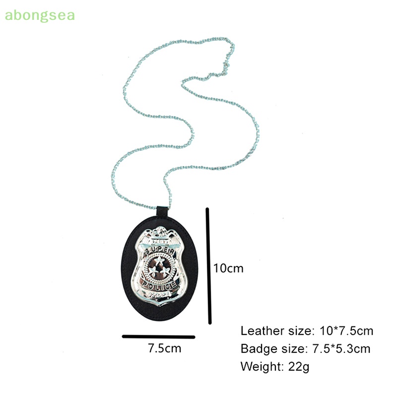 Abongsea Vòng Cổ Cảnh Sát Mỹ Giả Đặc Biệt Cho Nam